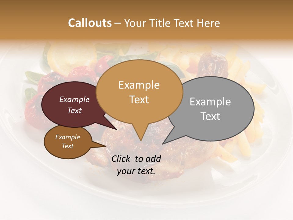 Drumstick Calorie Roast PowerPoint Template