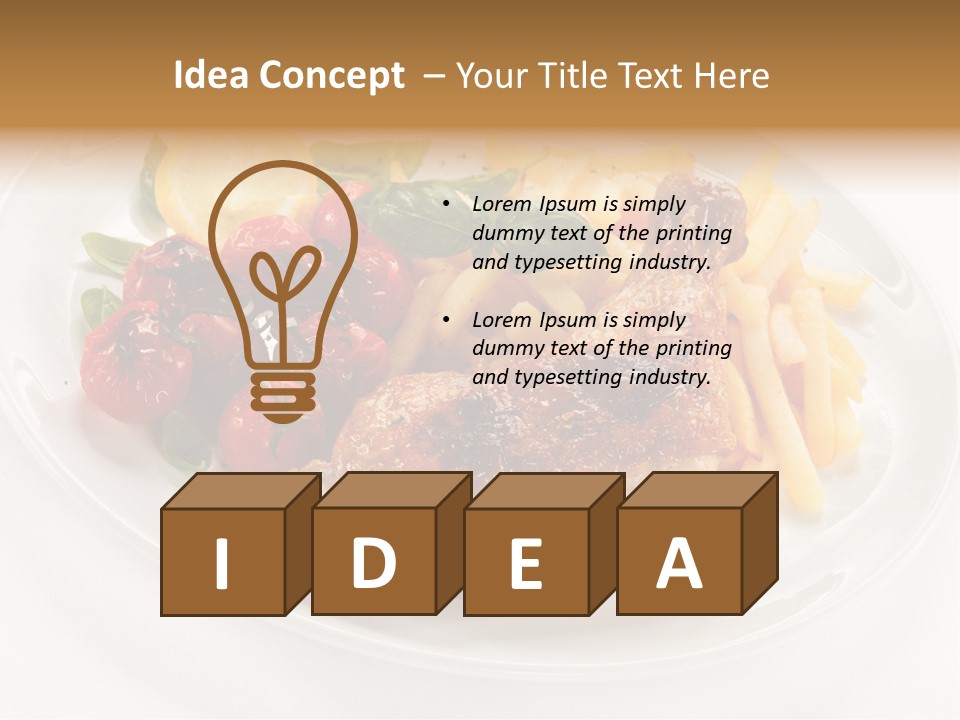 Drumstick Calorie Roast PowerPoint Template