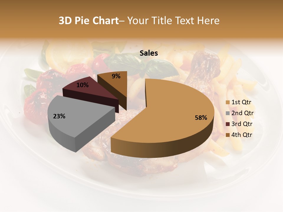 Drumstick Calorie Roast PowerPoint Template