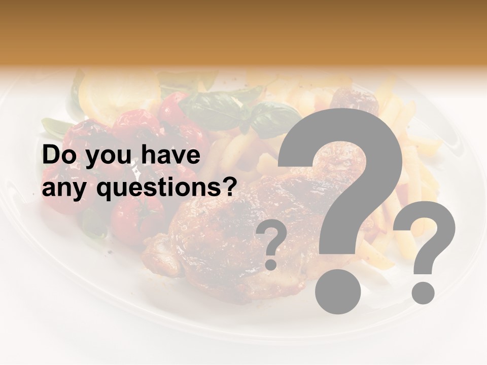 Drumstick Calorie Roast PowerPoint Template