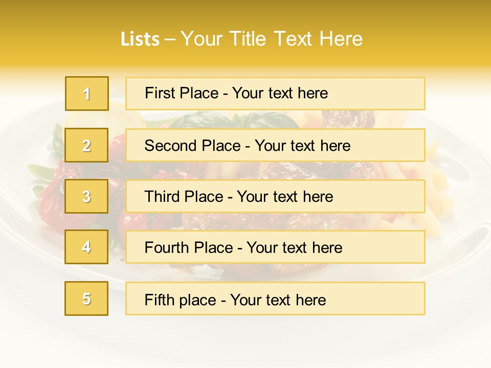 Salad Healthy One PowerPoint Template