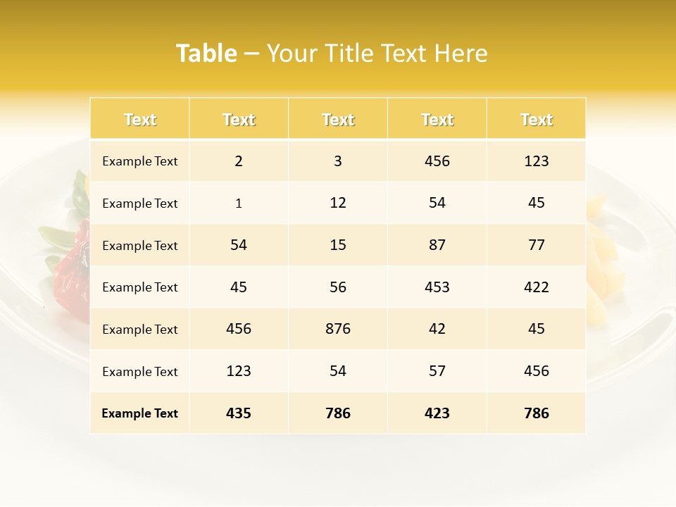 Salad Healthy One PowerPoint Template