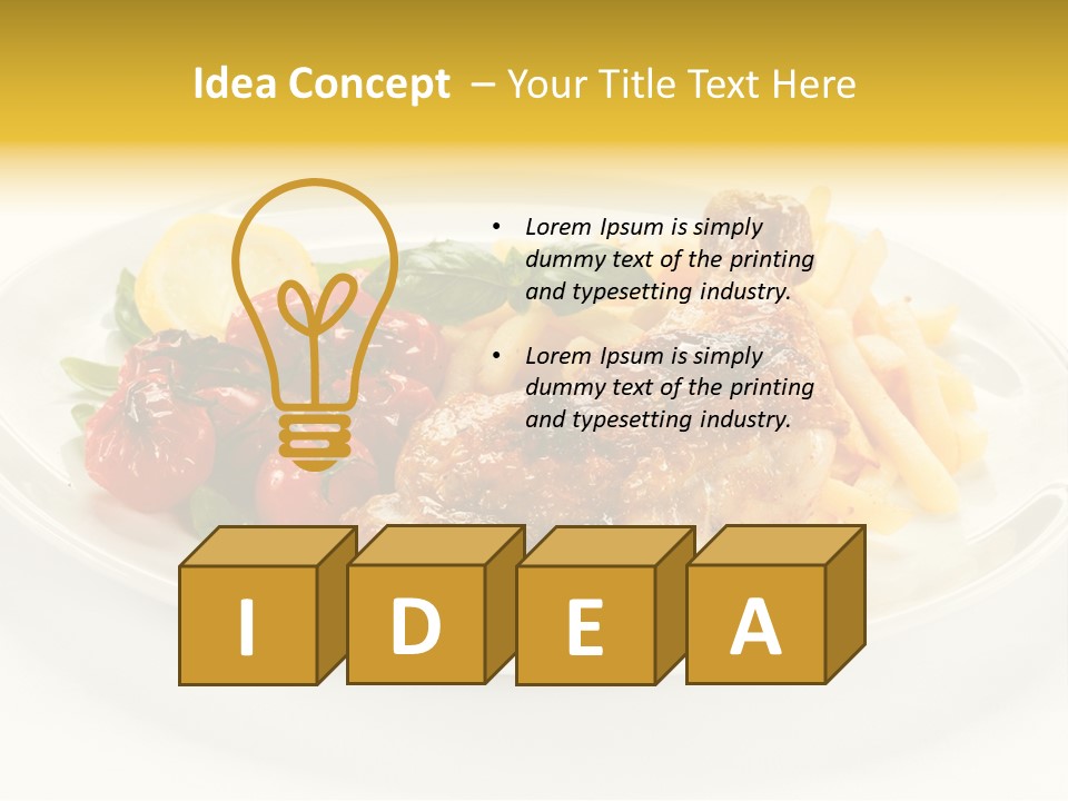 Salad Healthy One PowerPoint Template