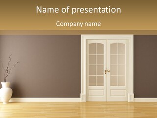 Door Handle Floor PowerPoint Template