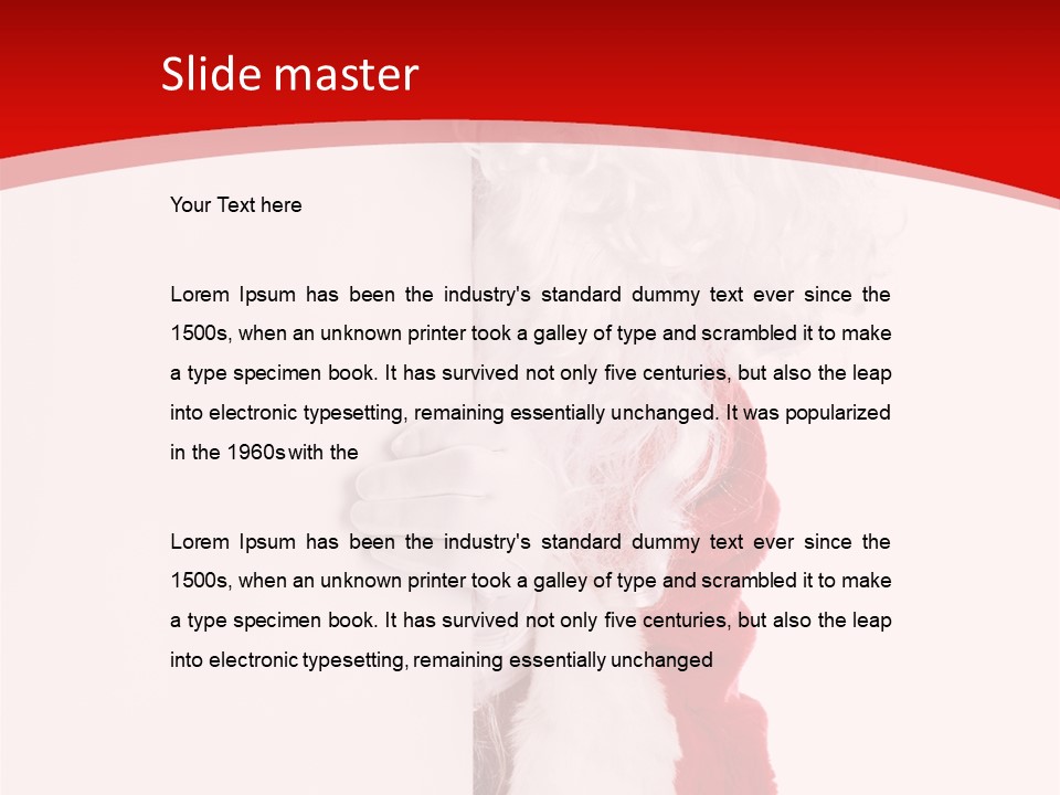 Person Santa Holiday PowerPoint Template