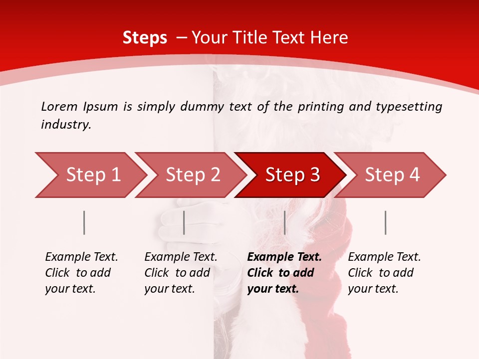 Person Santa Holiday PowerPoint Template