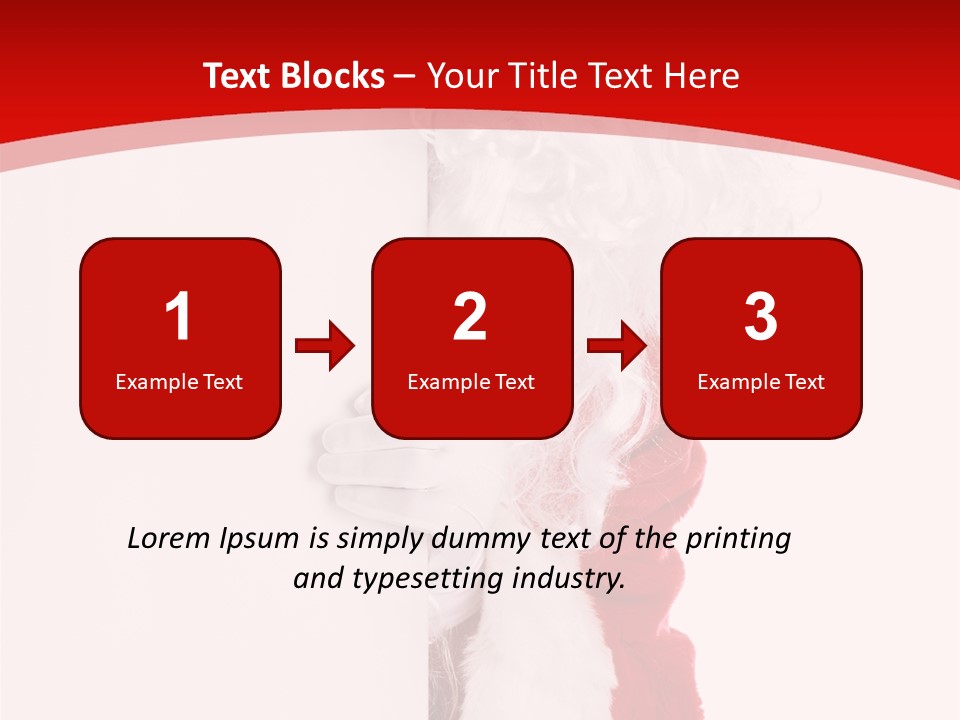 Person Santa Holiday PowerPoint Template