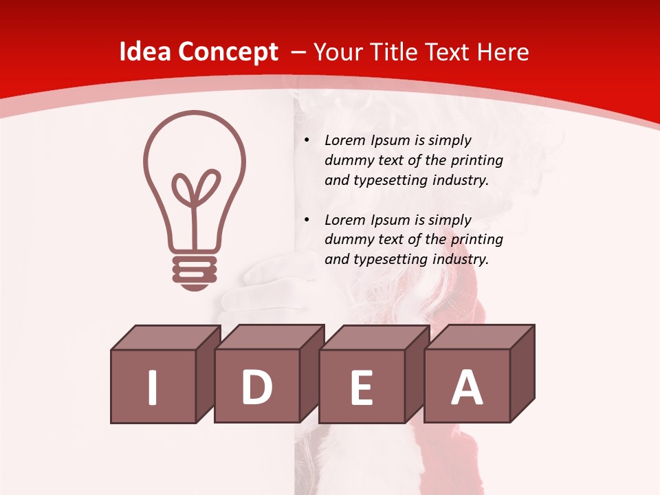 Person Santa Holiday PowerPoint Template