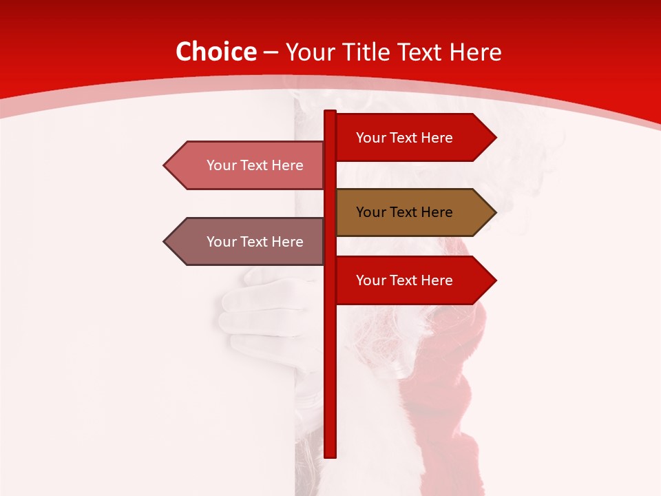 Person Santa Holiday PowerPoint Template