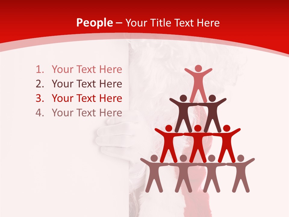 Person Santa Holiday PowerPoint Template