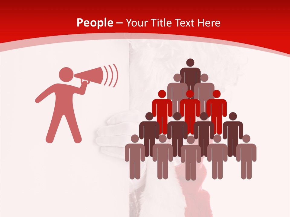 Person Santa Holiday PowerPoint Template