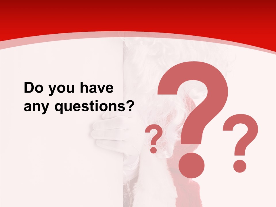 Person Santa Holiday PowerPoint Template