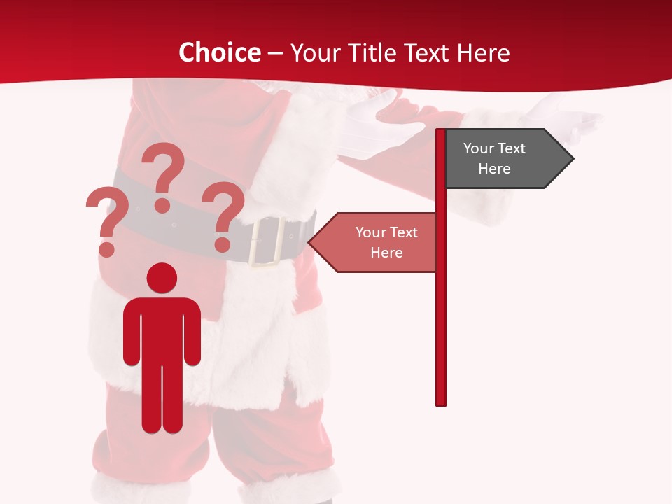 Man December Looking PowerPoint Template