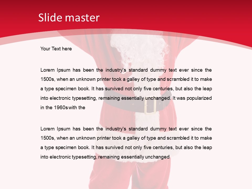 Sign Claus Hat PowerPoint Template