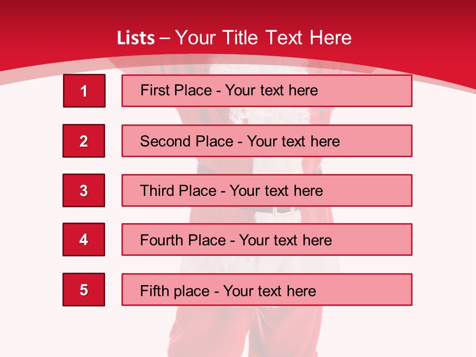 Sign Claus Hat PowerPoint Template
