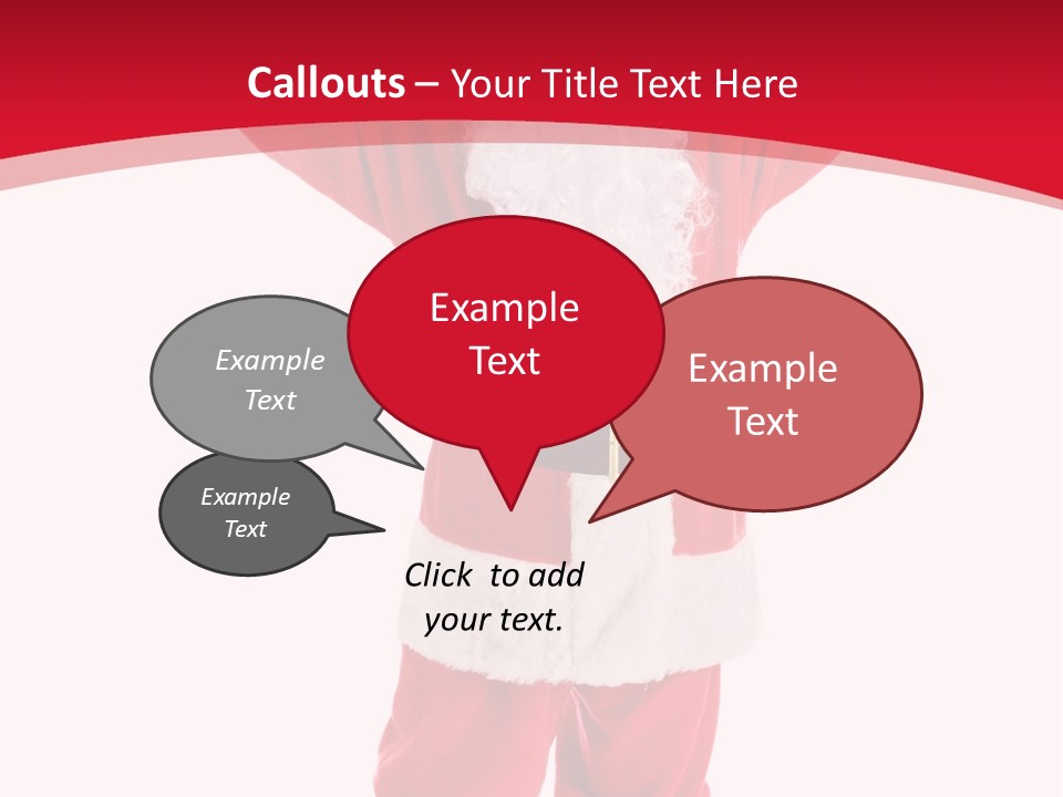 Sign Claus Hat PowerPoint Template