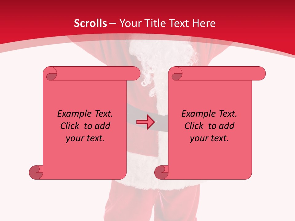 Sign Claus Hat PowerPoint Template