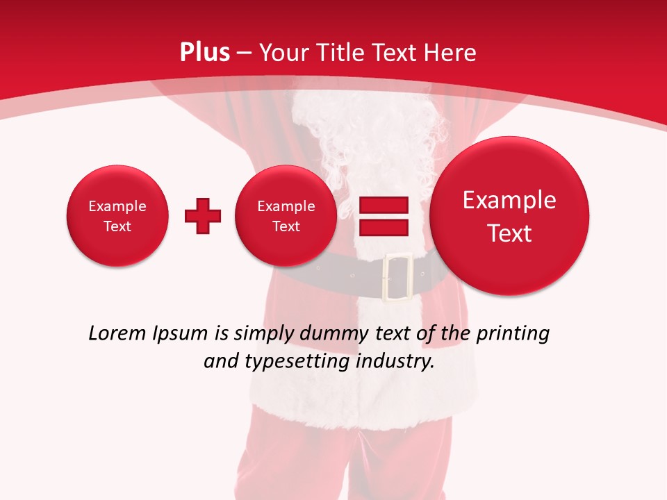 Sign Claus Hat PowerPoint Template