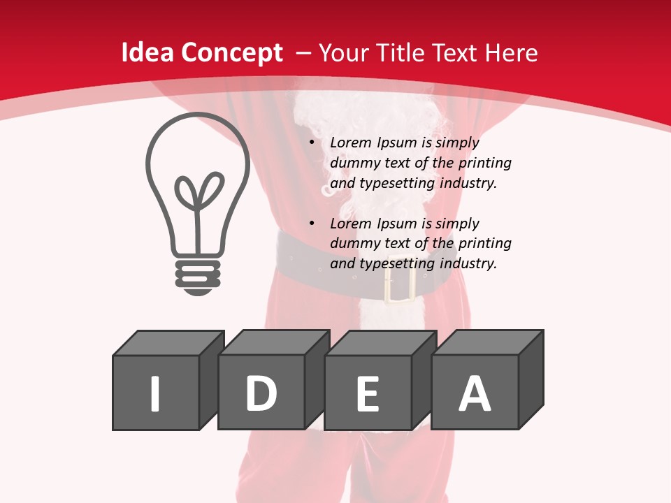 Sign Claus Hat PowerPoint Template