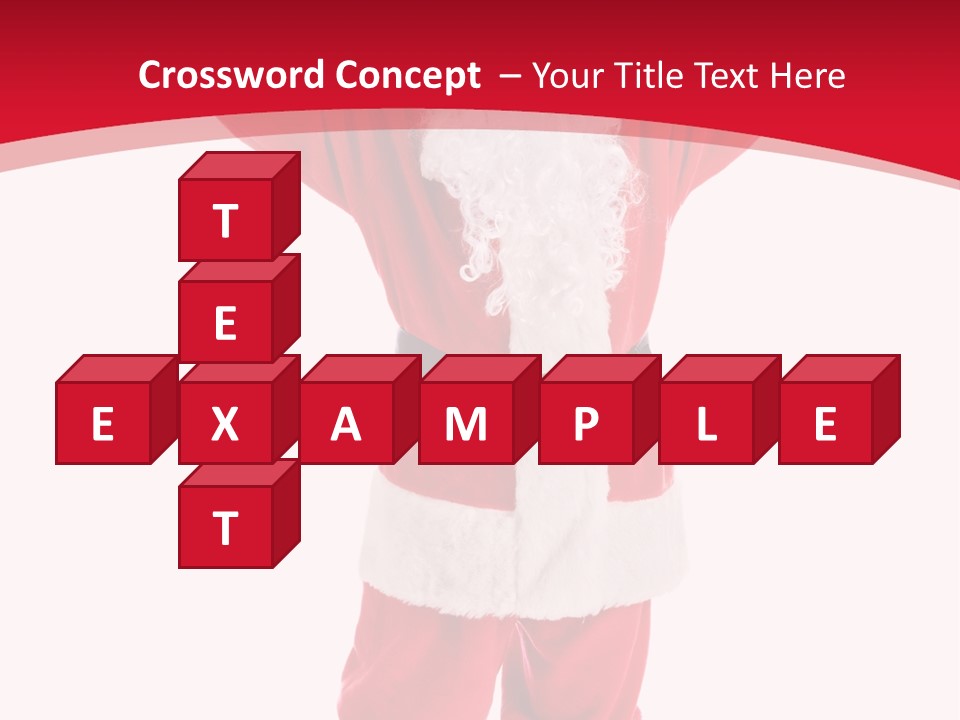 Sign Claus Hat PowerPoint Template