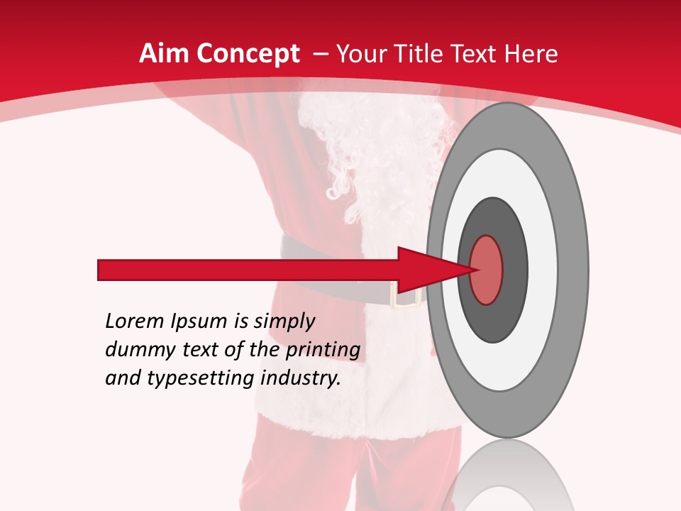 Sign Claus Hat PowerPoint Template