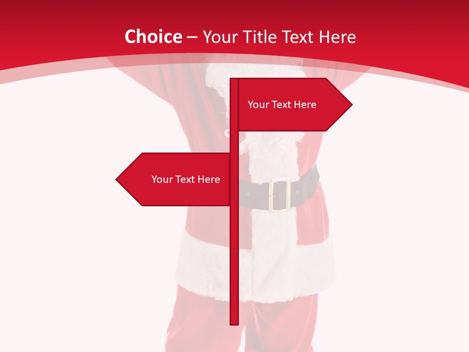 Sign Claus Hat PowerPoint Template