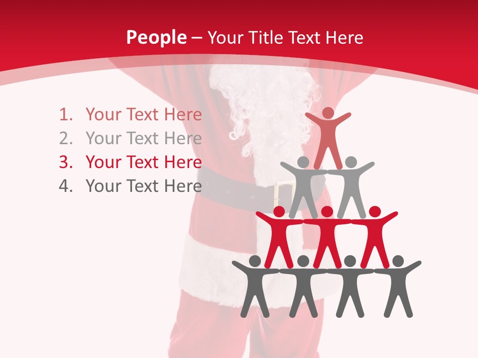 Sign Claus Hat PowerPoint Template