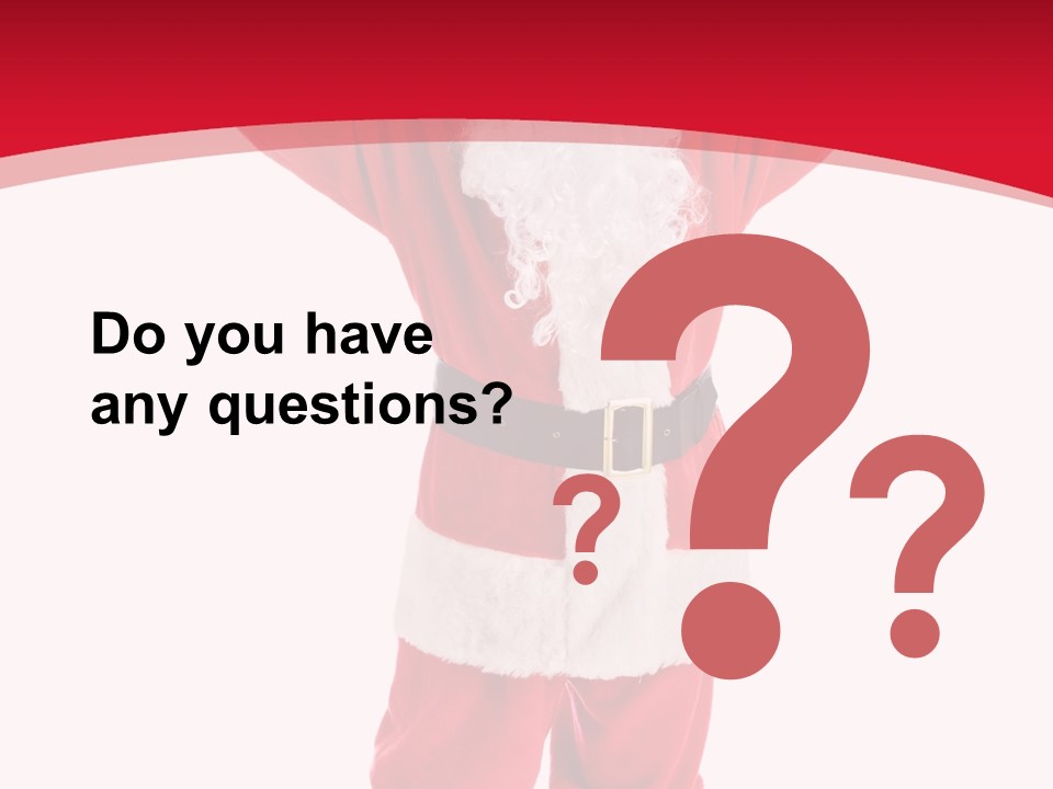 Sign Claus Hat PowerPoint Template