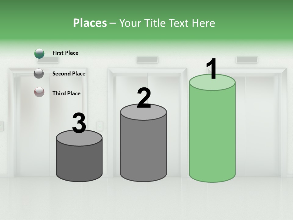 Metal Contemporary Office Building PowerPoint Template