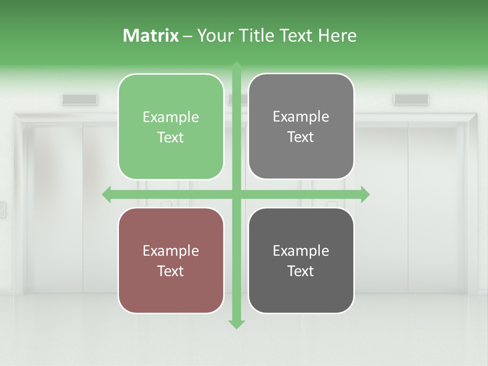 Metal Contemporary Office Building PowerPoint Template