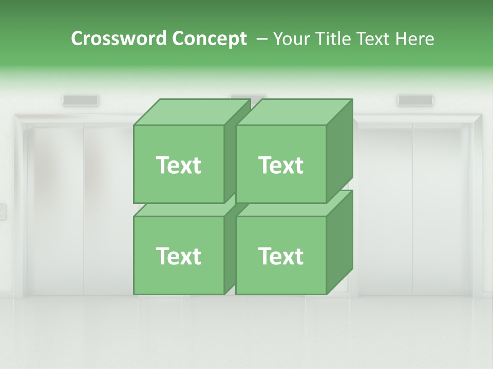 Metal Contemporary Office Building PowerPoint Template
