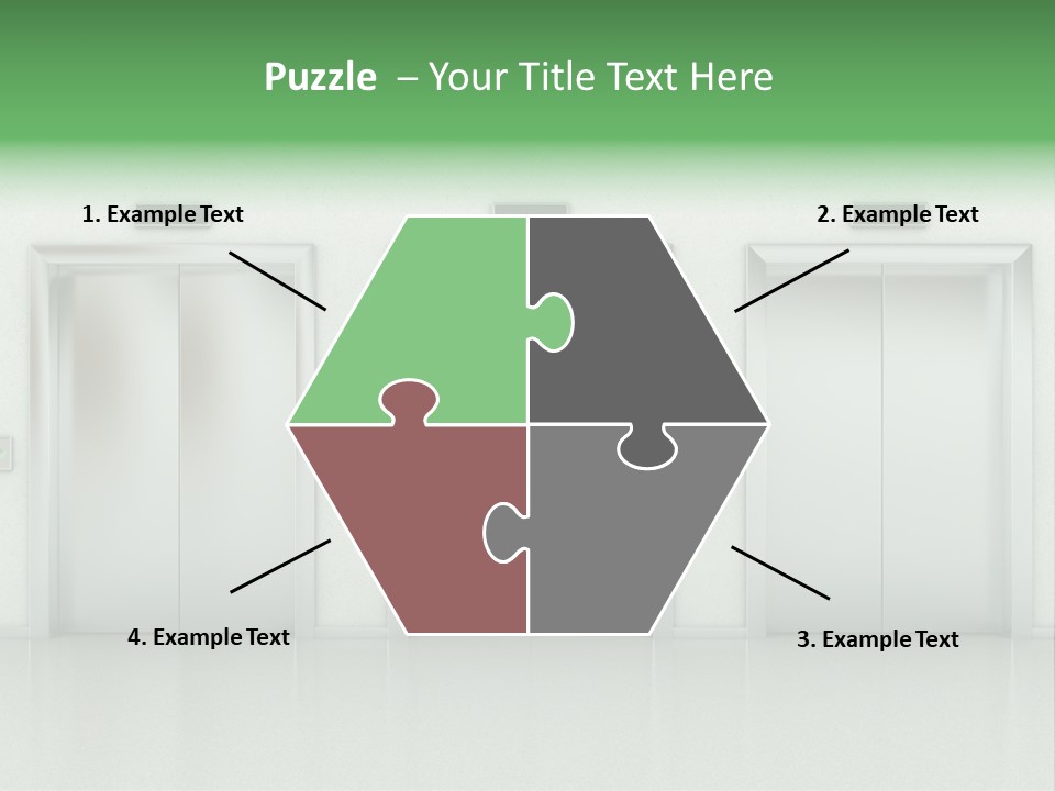 Metal Contemporary Office Building PowerPoint Template