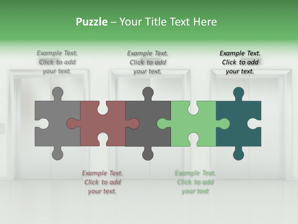 Metal Contemporary Office Building PowerPoint Template