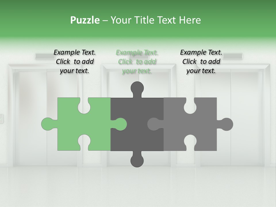 Metal Contemporary Office Building PowerPoint Template