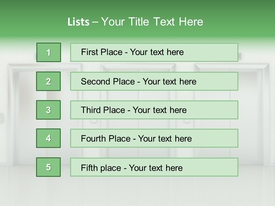 Metal Contemporary Office Building PowerPoint Template