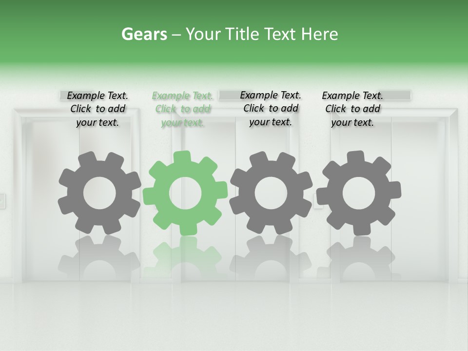 Metal Contemporary Office Building PowerPoint Template