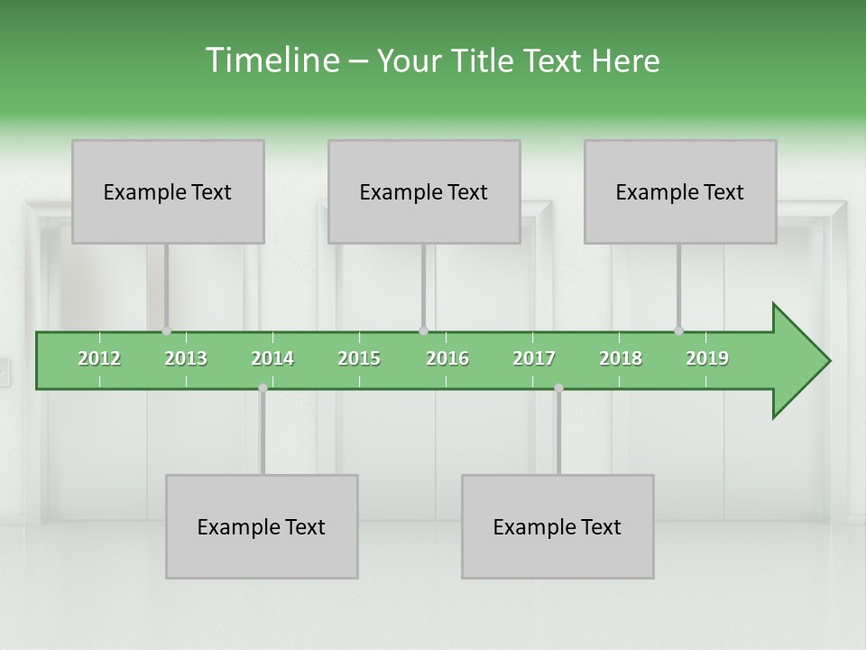 Metal Contemporary Office Building PowerPoint Template