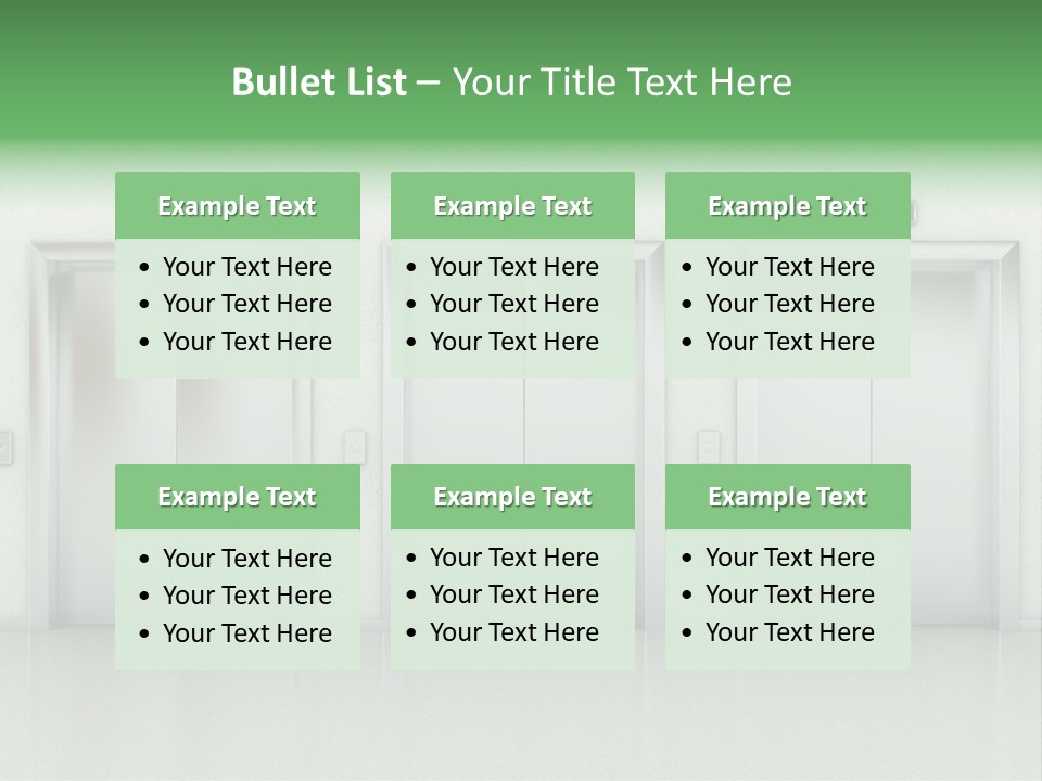 Metal Contemporary Office Building PowerPoint Template