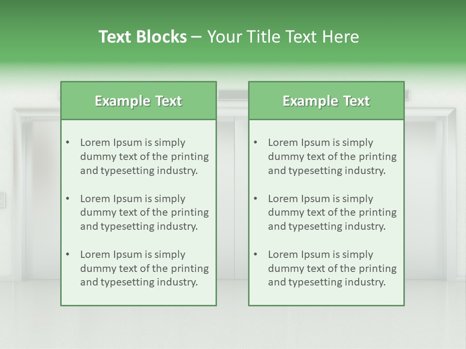 Metal Contemporary Office Building PowerPoint Template