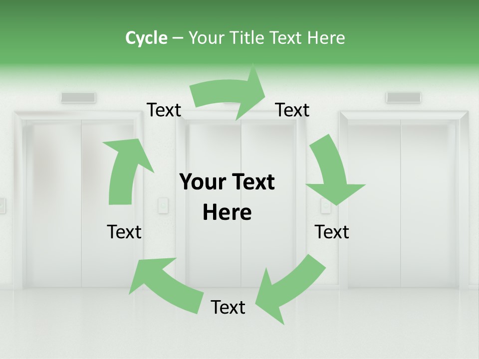 Metal Contemporary Office Building PowerPoint Template
