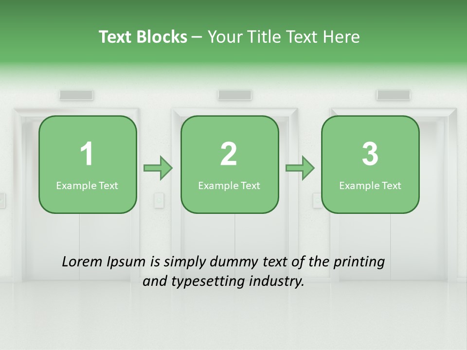 Metal Contemporary Office Building PowerPoint Template