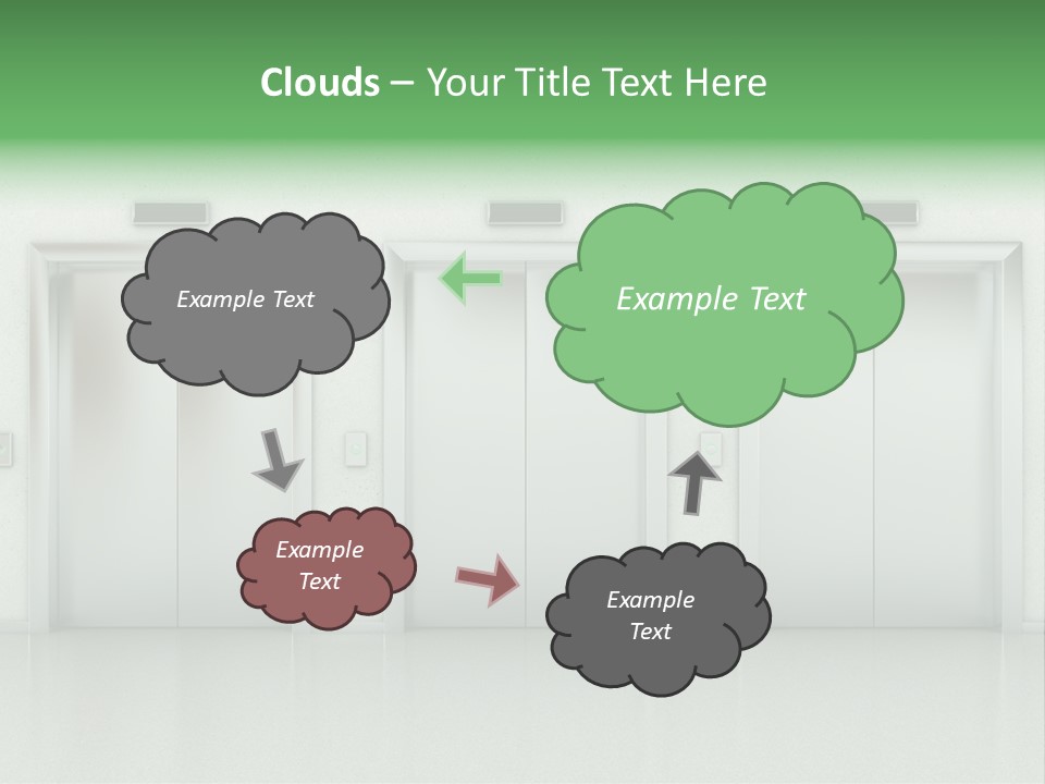 Metal Contemporary Office Building PowerPoint Template