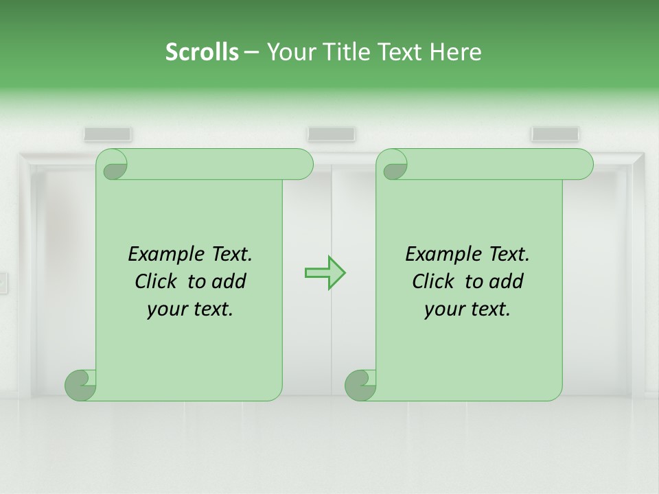 Metal Contemporary Office Building PowerPoint Template