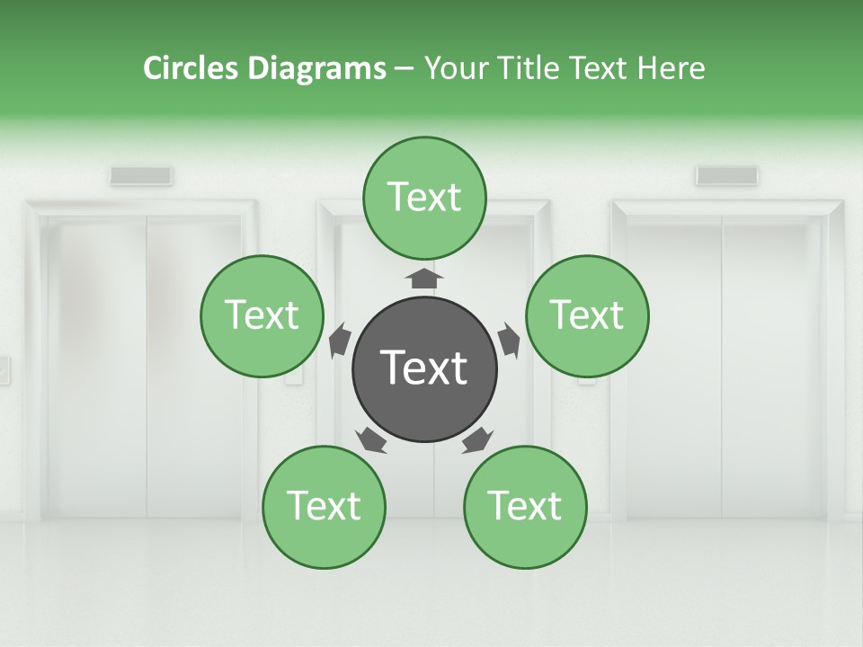 Metal Contemporary Office Building PowerPoint Template