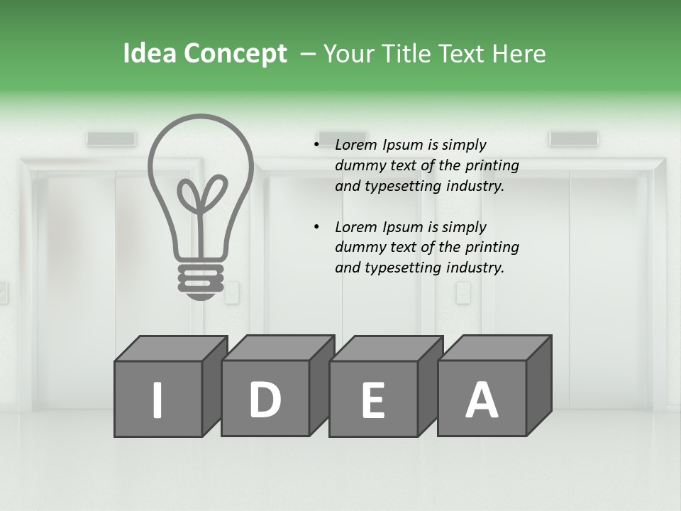Metal Contemporary Office Building PowerPoint Template