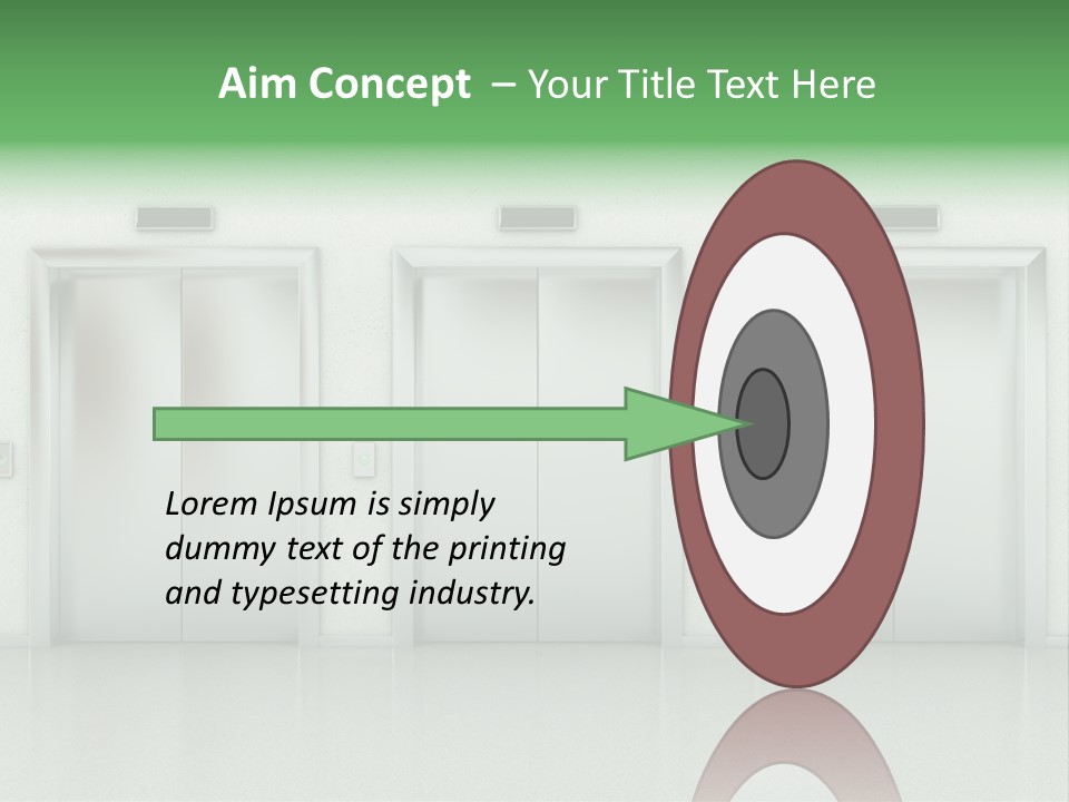 Metal Contemporary Office Building PowerPoint Template