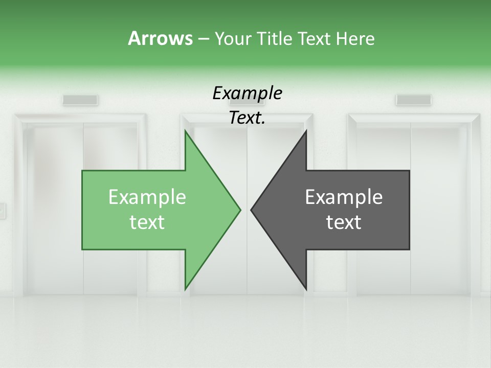 Metal Contemporary Office Building PowerPoint Template