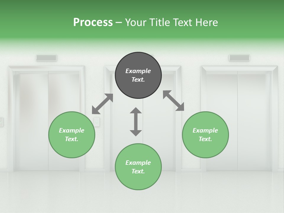 Metal Contemporary Office Building PowerPoint Template