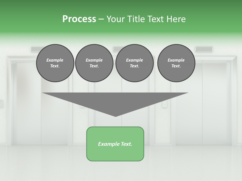 Metal Contemporary Office Building PowerPoint Template