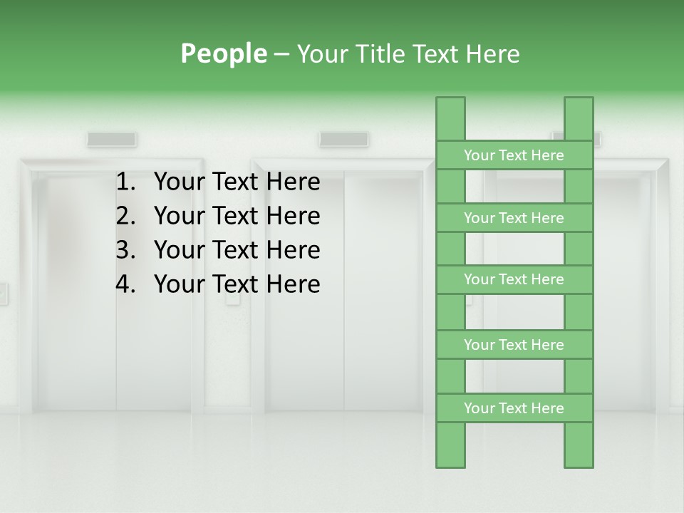 Metal Contemporary Office Building PowerPoint Template
